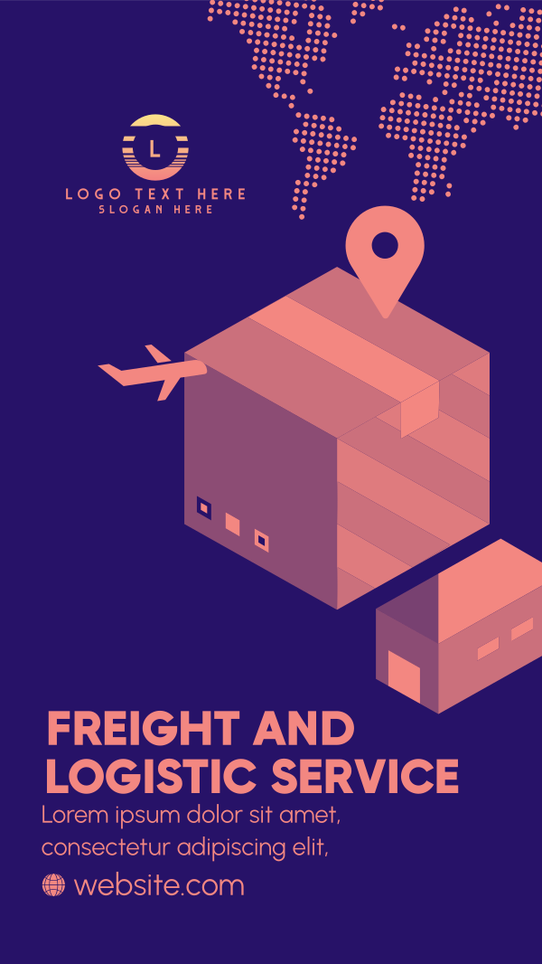 International Logistic Service Instagram Story Design Image Preview