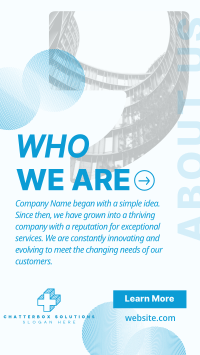 Corporate About Us Quote Facebook story Image Preview