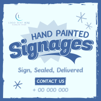 Hand Painted Signages Instagram Post Preview
