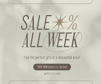 Minimalist Week Sale Facebook post Image Preview