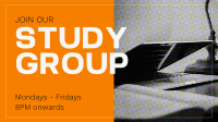 Chill Study Group Facebook Event Cover Design