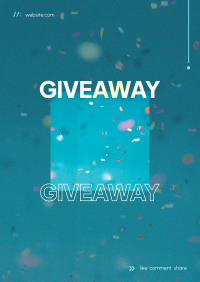Giveaway Confetti Poster Image Preview