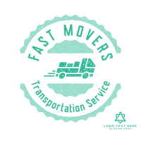 Movers Truck Badge Instagram Post Design