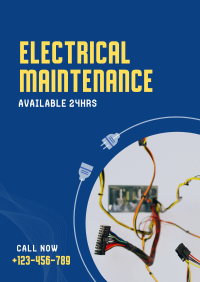 Electrical Maintenance Service Poster Design