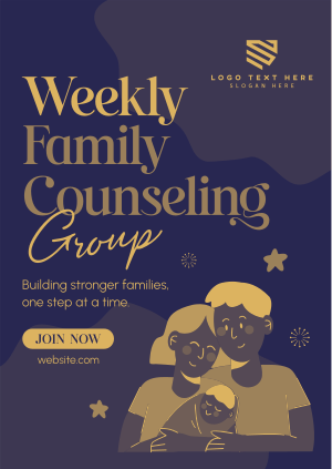 Weekly Family Counseling Poster Image Preview