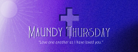 Holy Week Maundy Thursday Facebook Cover Design