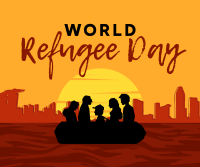 World Refuge Day Facebook Post Design
