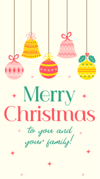 Christmas Family Greetings Facebook Story Design
