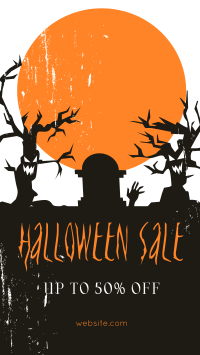 Spooky Trees Sale Facebook Story Design