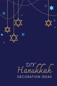 DIY Hanukkah Decorations Pinterest Pin Image Preview