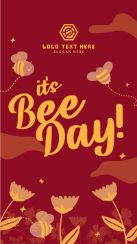Happy Bee Day Garden Instagram story Image Preview