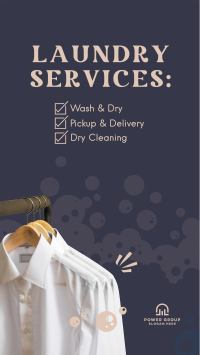 Laundry Services List Facebook story Image Preview