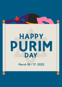 Happy Purim Flyer Design