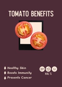 Tomato Benefits Poster Image Preview