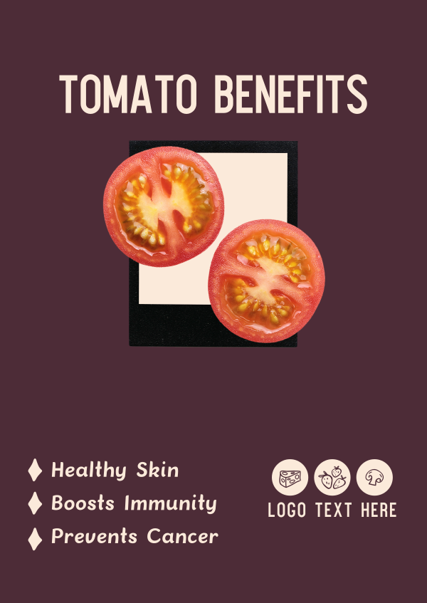 Tomato Benefits Poster Design Image Preview