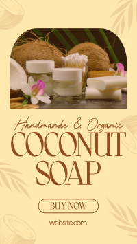 Organic Coconut Soap Instagram Reel Image Preview