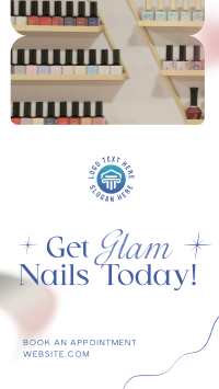 Salon Glam Nails Instagram reel Image Preview