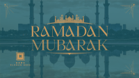 Mosque Silhouette Ramadan Facebook event cover Image Preview