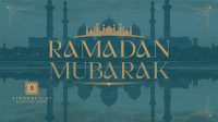 Mosque Silhouette Ramadan Facebook event cover Image Preview