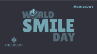 Smile Slogan Facebook event cover Image Preview