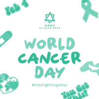 Cancer Day Stickers Instagram post Image Preview