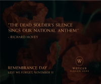 Remembrance Day Quote Facebook Post Design