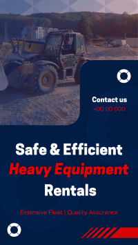 Corporate Heavy Equipment Rentals TikTok Video Image Preview