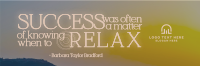 Relax Motivation Quote Twitter header (cover) Image Preview