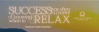 Relax Motivation Quote Twitter header (cover) Image Preview