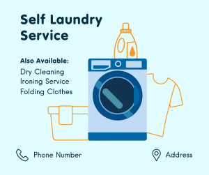 Self Laundry Cleaning Facebook post