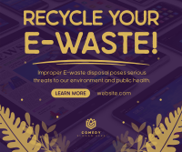 Recycle your E-waste Facebook Post Design