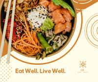 Healthy Food Sushi Bowl Facebook Post Image Preview