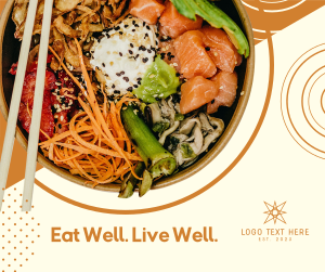 Healthy Food Sushi Bowl Facebook post Image Preview