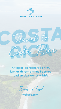 Travel To Costa Rica Instagram Story Design