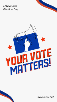 Your Vote Matters Instagram Story Design