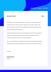 Professional Corporate Abstract Letterhead Image Preview