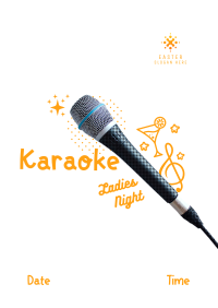 Karaoke Ladies Night Flyer Image Preview