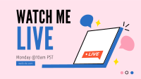 Live Doodle Watch Facebook Event Cover Design