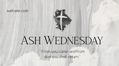 Ash Wednesday Celebration Facebook event cover Image Preview