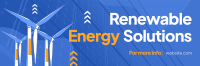 Renewable Energy Solutions Twitter Header Design