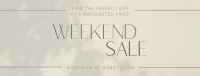 Minimalist Weekend Sale Facebook cover Image Preview