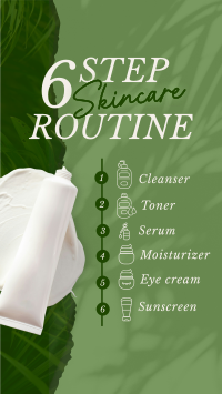6-Step Skincare Routine Instagram reel Image Preview