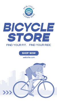 Modern Bicycle Store TikTok Video Image Preview