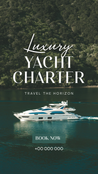 Luxury Yacht Charter YouTube short Image Preview