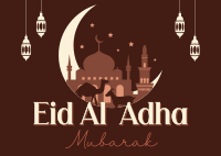 Blessed Eid Al Adha Postcard Image Preview