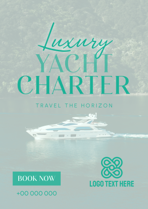 Luxury Yacht Charter Flyer Image Preview