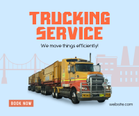 Pro Trucking Service Facebook Post Design