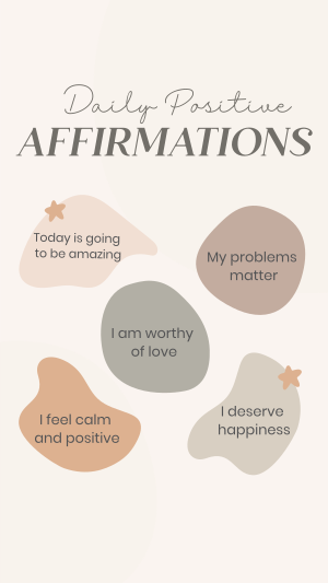 Affirmations To Yourself Instagram story Image Preview