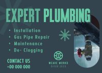 Expert Plumbing Postcard Image Preview