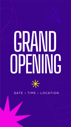 Modern Abstract Grand Opening Instagram story Image Preview